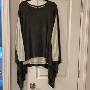 Capote Grey and and Taupe Layered Top